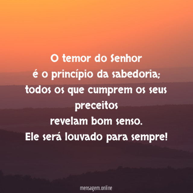 Temor do Senhor