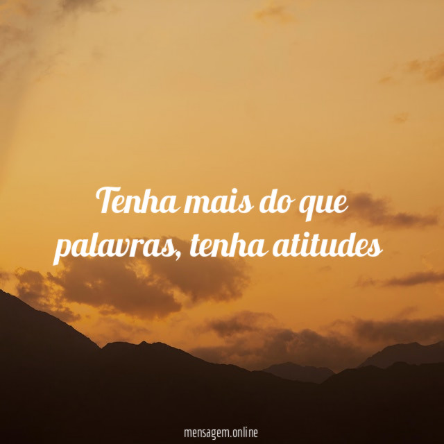 Tenha mais do que palavras