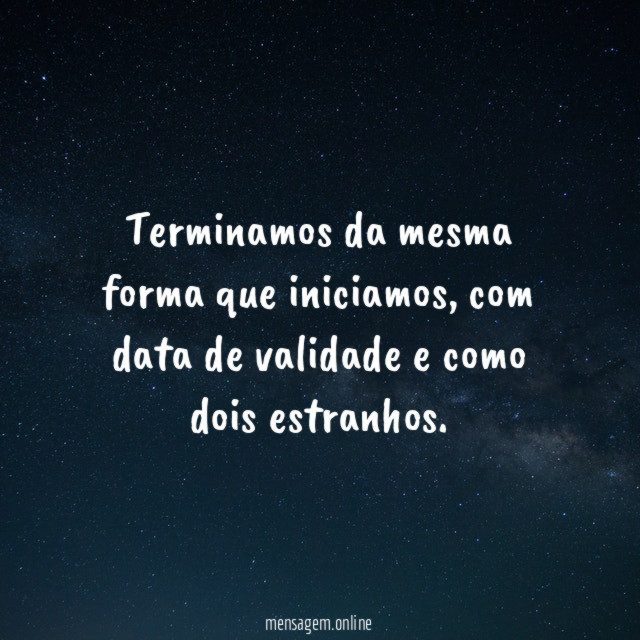 Terminamos da mesma forma que iniciamos