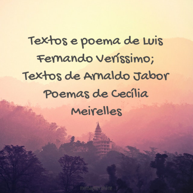 Textos e poema de Luis Fernando Veríssimo