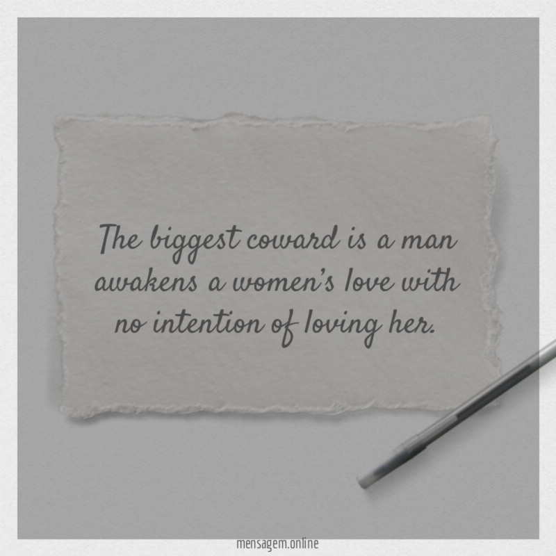 The biggest coward