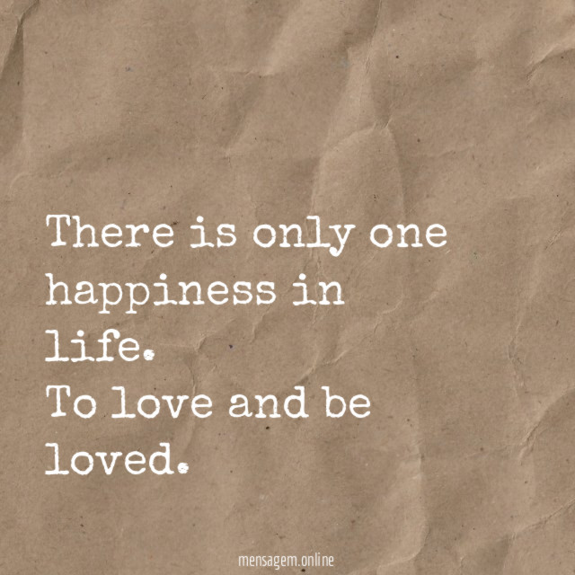 There is only