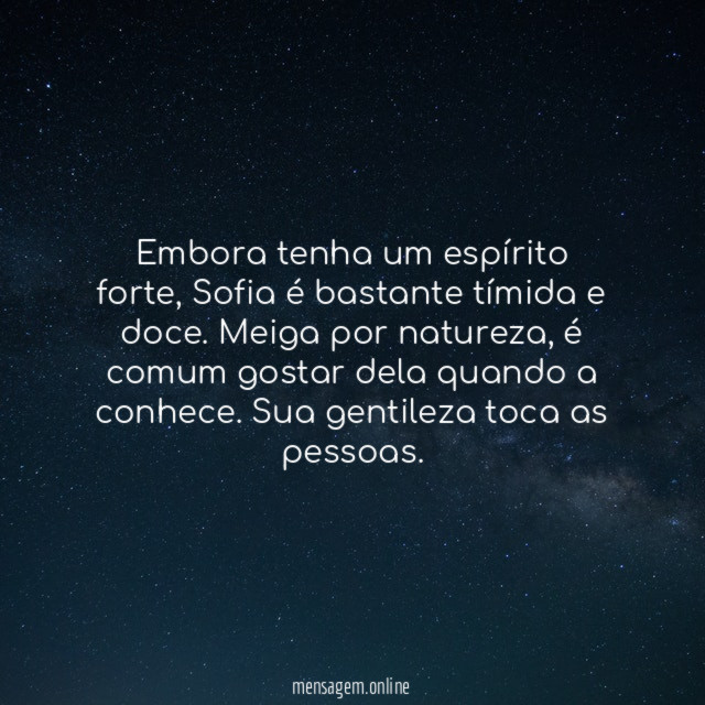 Tímida e doce