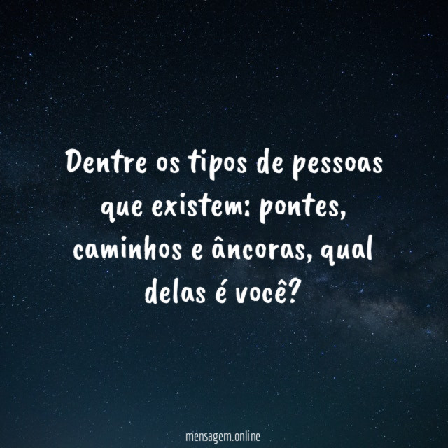 Tipos de pessoas