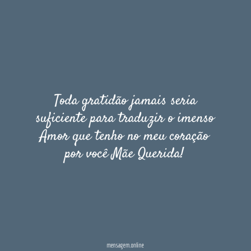 Toda gratidão jamais