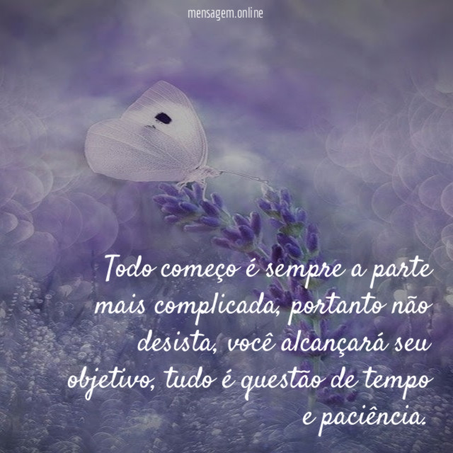 Todo começo é sempre a parte mais complicada