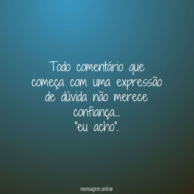 Todo comentário que começa com uma expressão de
