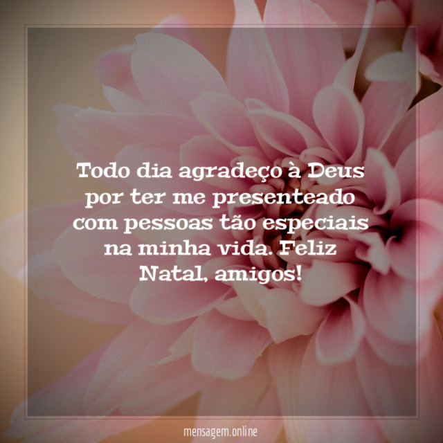 Todo dia agradeço à Deus por ter me