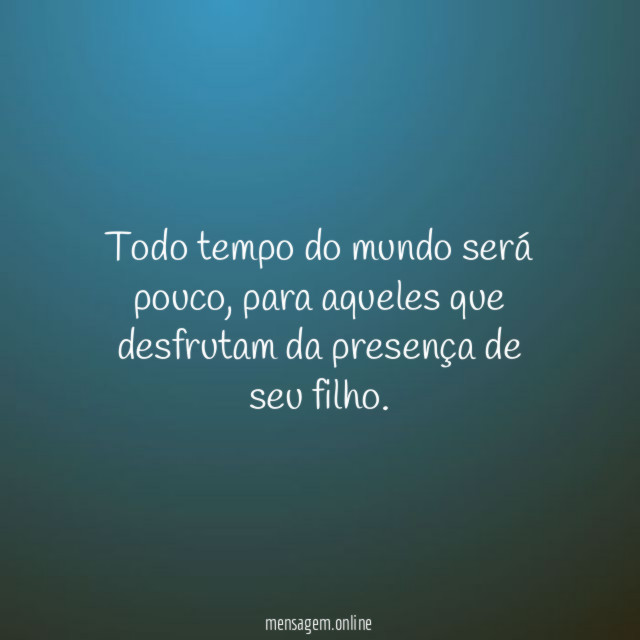 Todo tempo do mundo será pouco