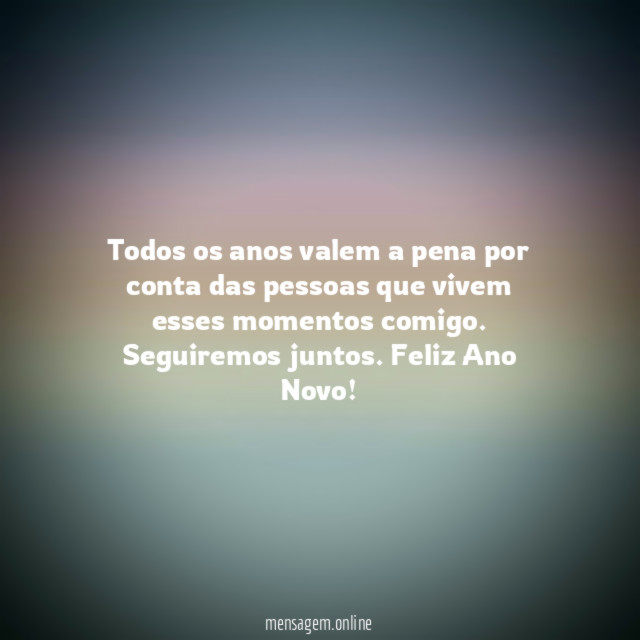 Todos os anos valem a pena por conta