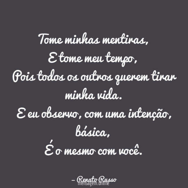 Tome minhas mentiras