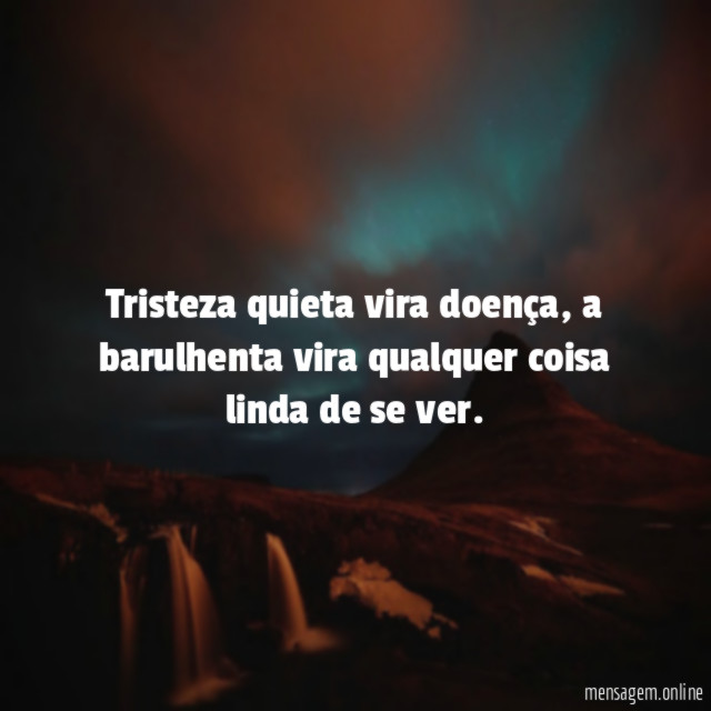 Tristeza quieta vira doença