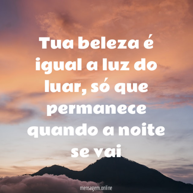 Tua beleza é igual a luz do luar