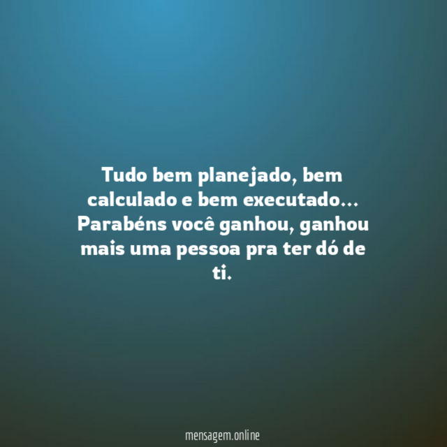 Tudo bem planejado