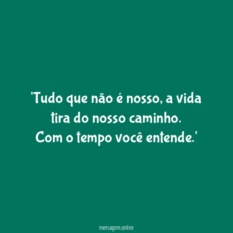 Tudo que não é nosso