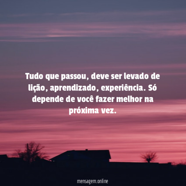 Tudo que passou