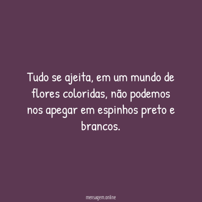 Tudo se ajeita