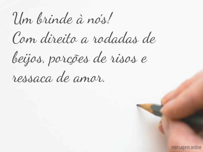 Um brinde à nós