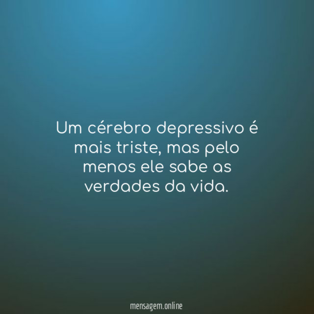 Um cérebro depressivo é mais triste