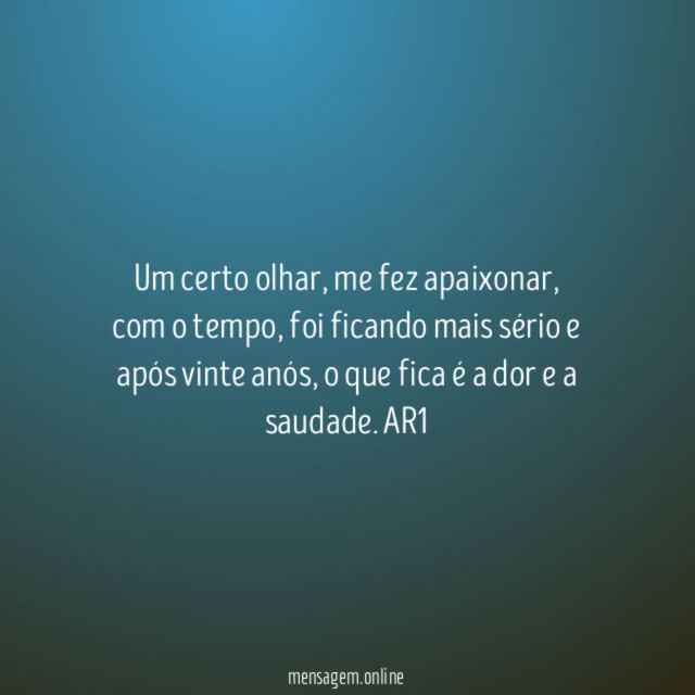 Um certo olhar