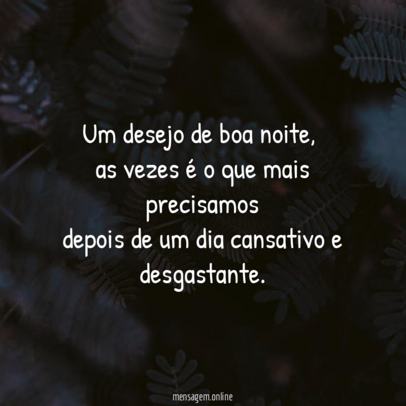Um desejo de boa noite