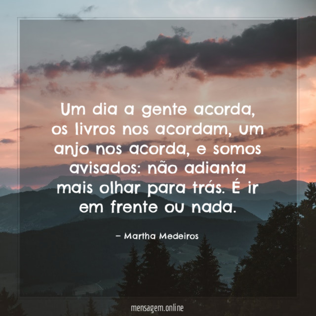 Um dia a gente acorda