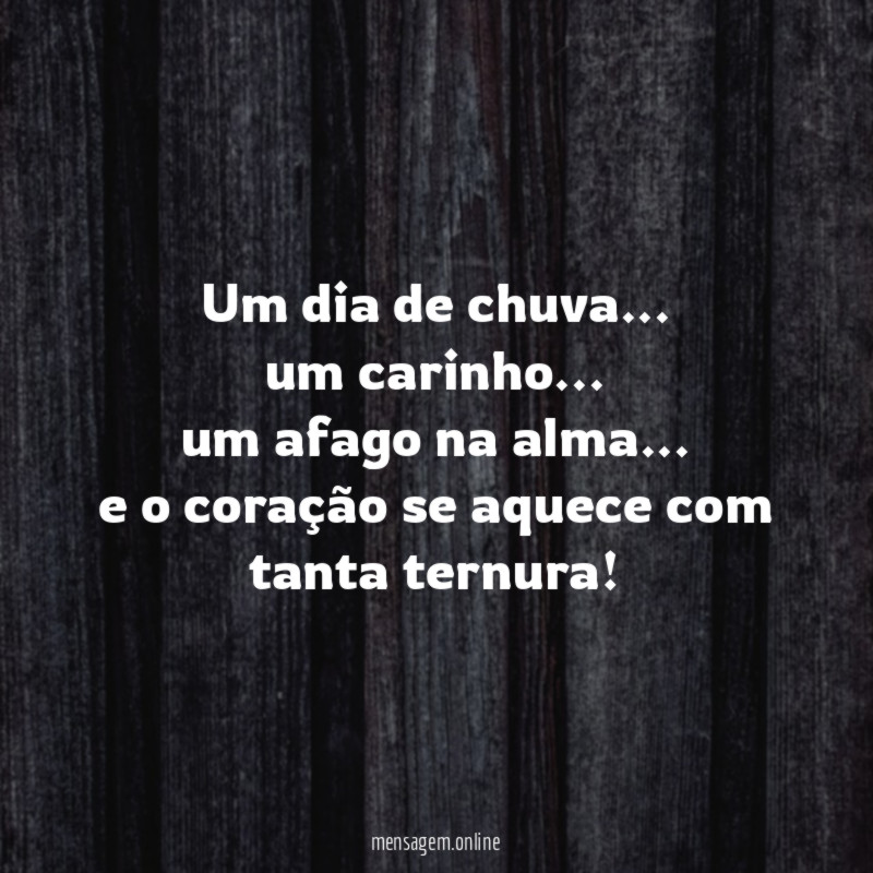Um dia de chuva