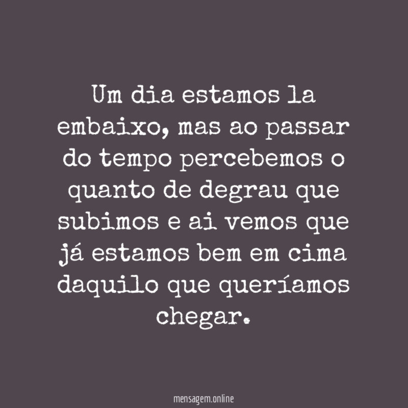 Um dia estamos la embaixo