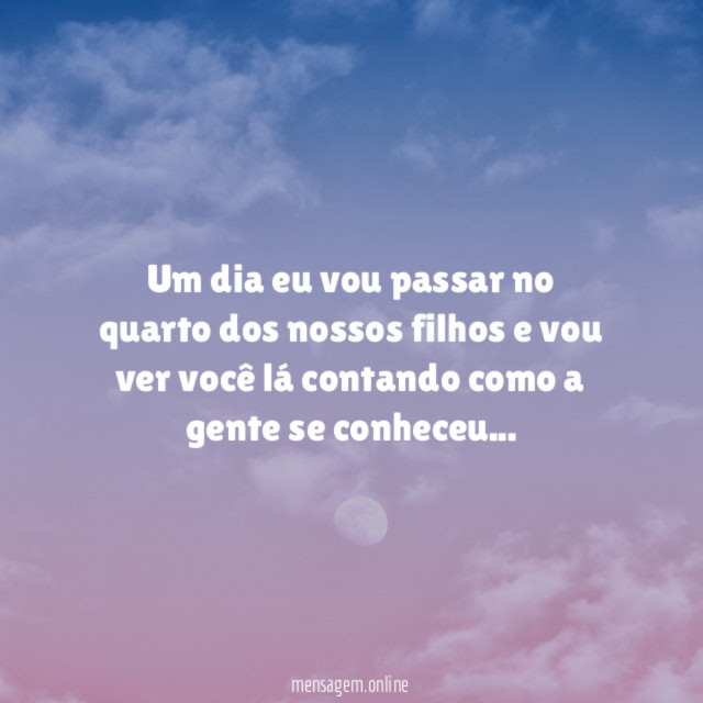 Um dia eu vou passar no quarto dos