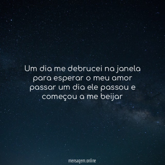Um dia me debrucei na janela para esperar