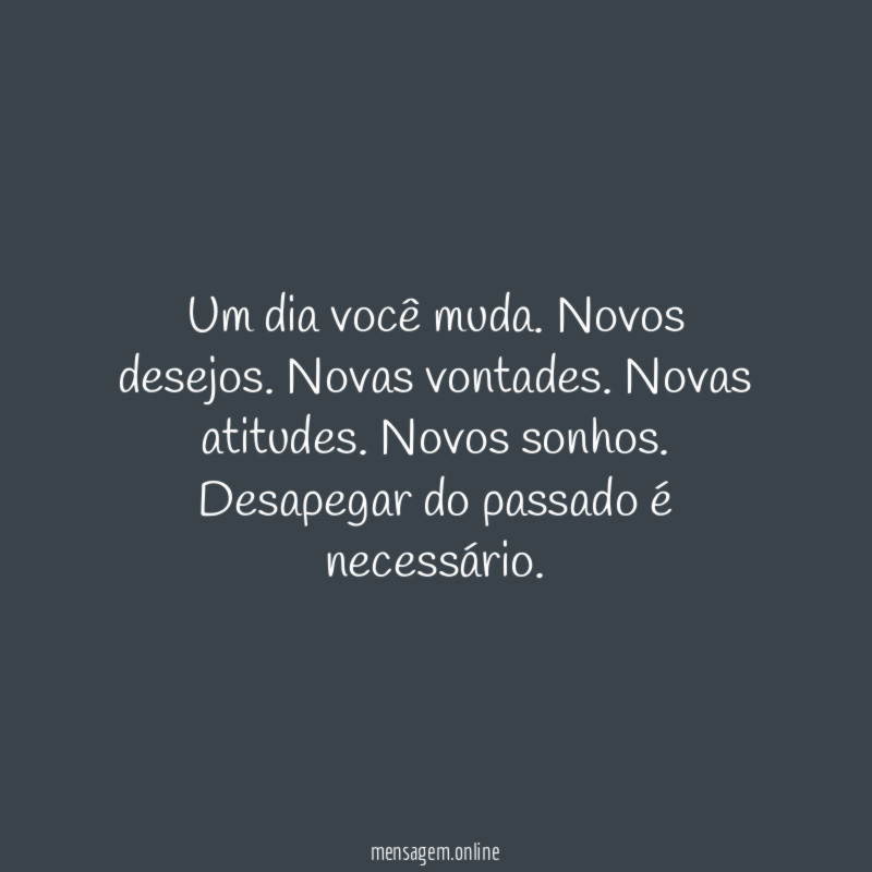 Um dia você muda