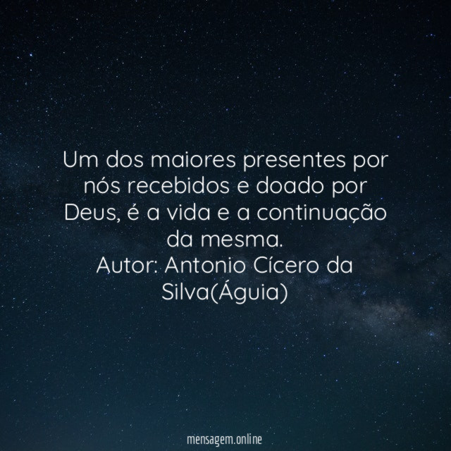 Um dos maiores presentes por nós recebidos e doado por Deus
