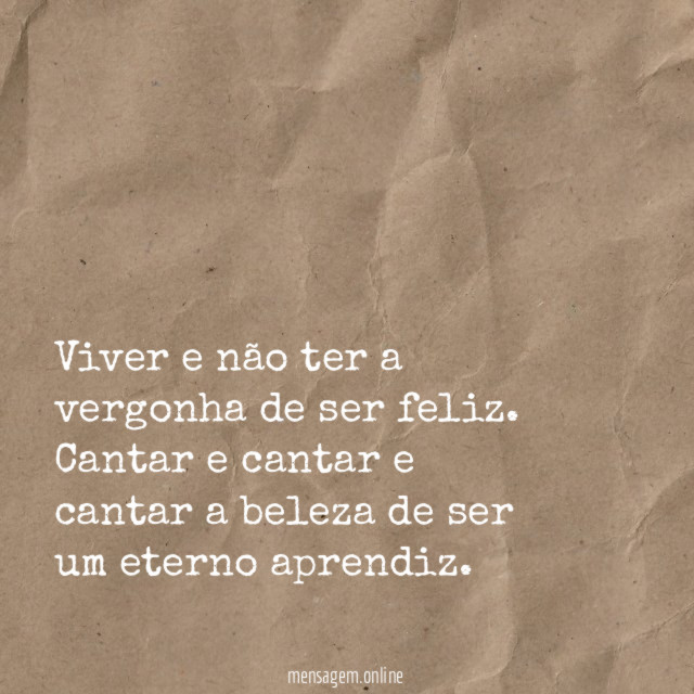 Um eterno aprendiz