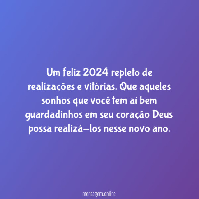 Um feliz 2024 repleto de realizações e vitórias