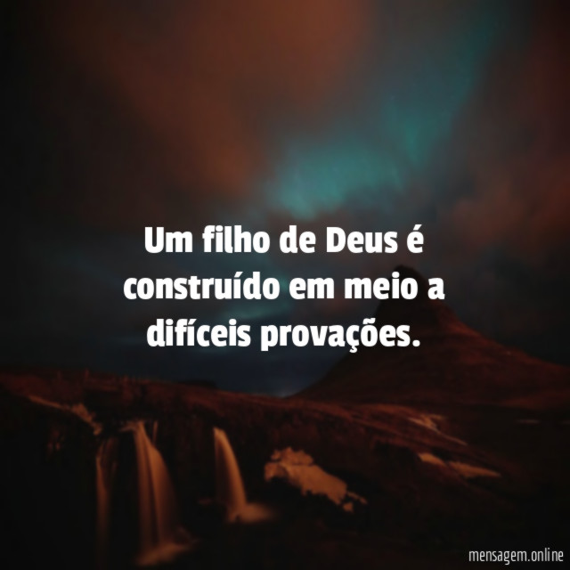 Um filho de Deus é construído em meio