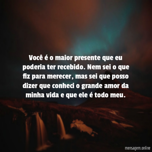 Um grande presente na minha vida