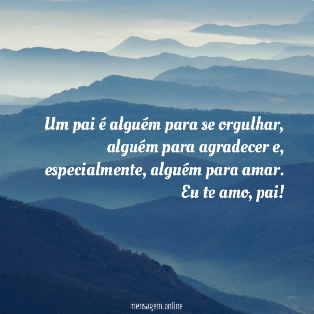 Um pai é alguém para se orgulhar