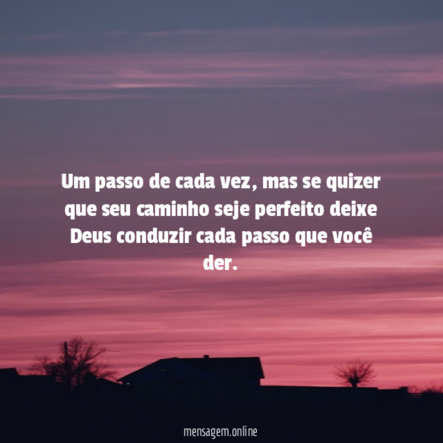 Um passo de cada vez
