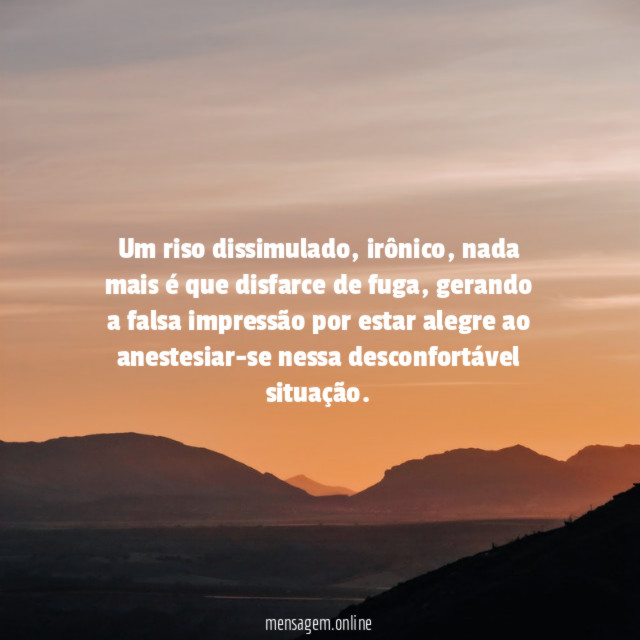 Um riso dissimulado