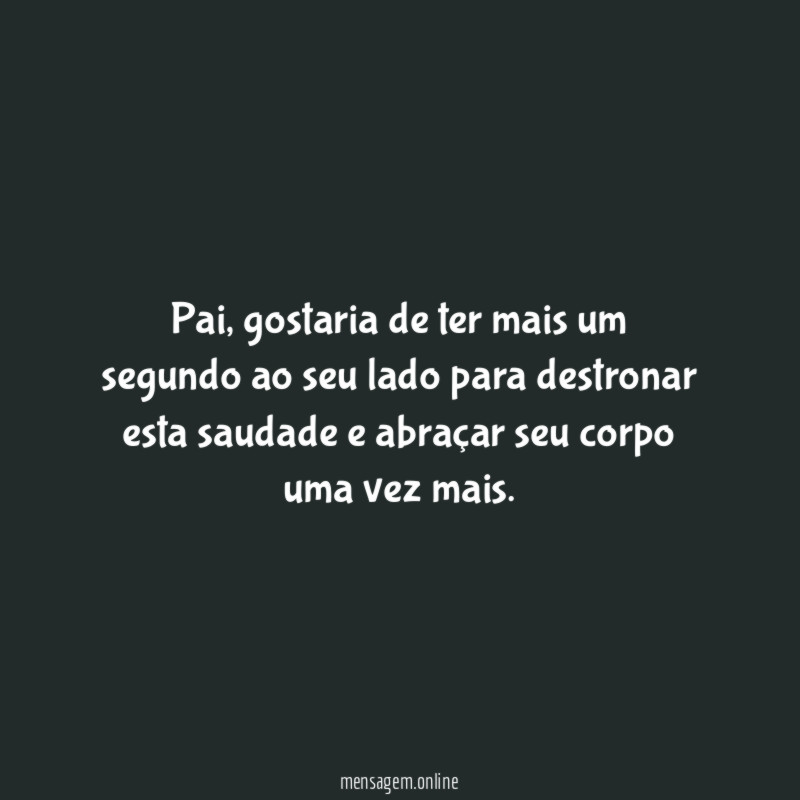 Um Só Segundo com Meu Pai