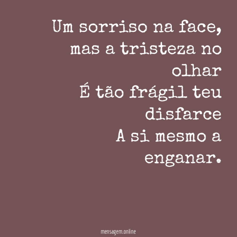 Um sorriso na face