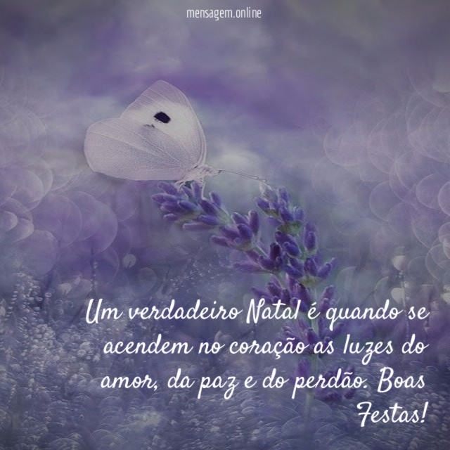 Um verdadeiro Natal é quando se acendem no