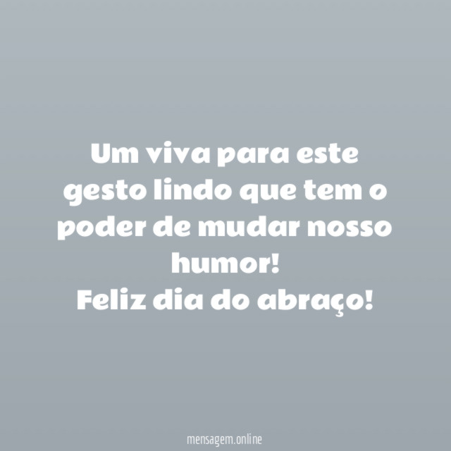 Um viva para este gesto lindo que tem