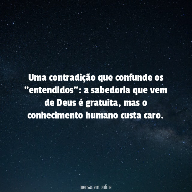 Uma contradição que confunde os "entendidos"