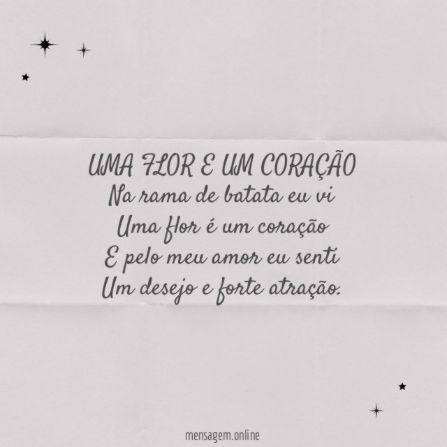 UMA FLOR E UM CORAÇÃO