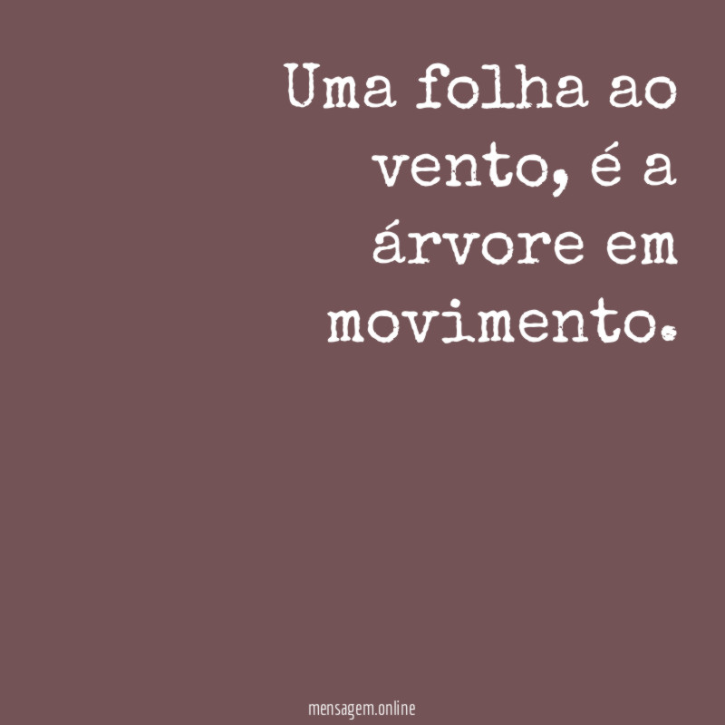 Uma folha ao vento