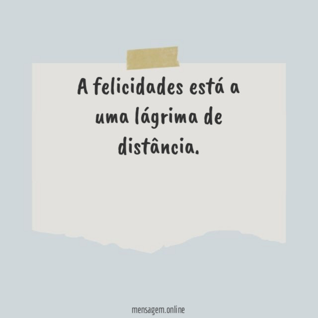 Uma lágrima de distância