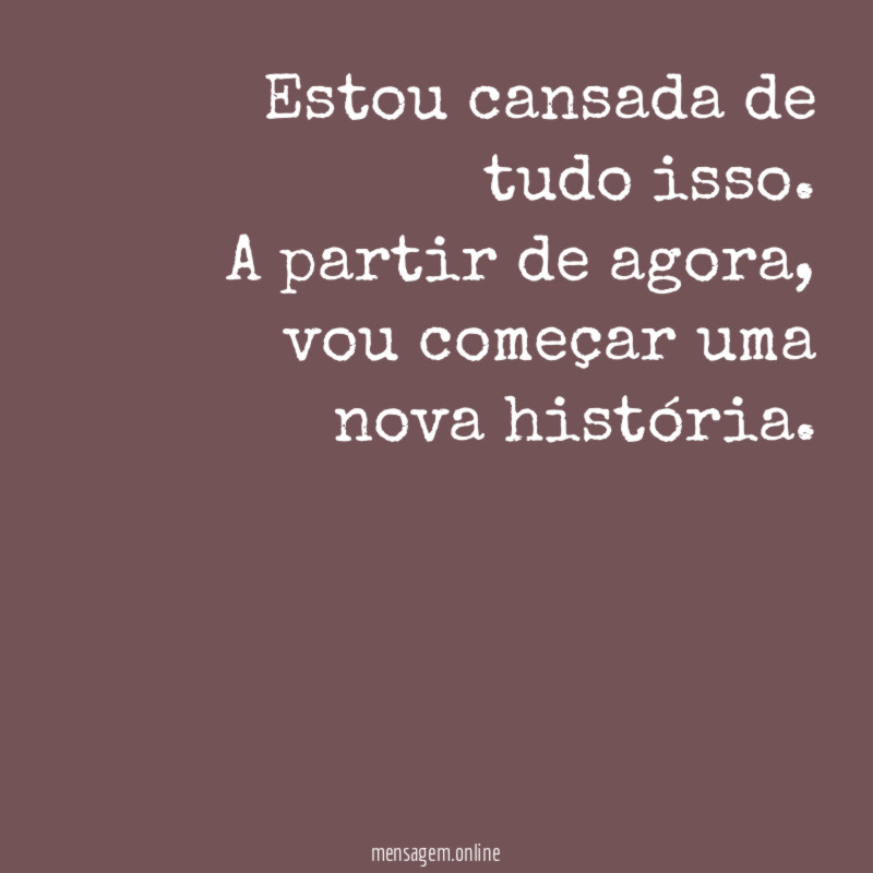 Uma nova história começa hoje