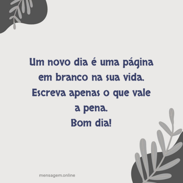 Uma página em branco