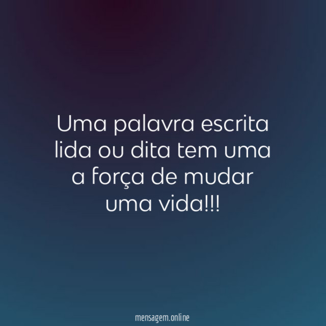 Uma palavra escrita lida ou dita tem uma
